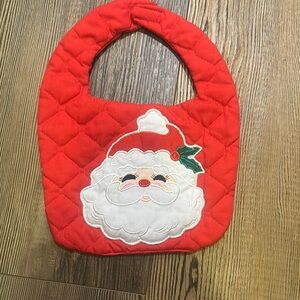 Festive Red Santa Bib for Kids